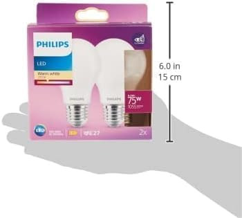 لامپ LED فیلیپس 8.5 واتی بسته 2 عددی