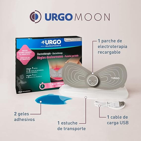 پد الکتروتراپی قابل شارژ URGOGYN برای تسکین دردهای دوران قاعدگی