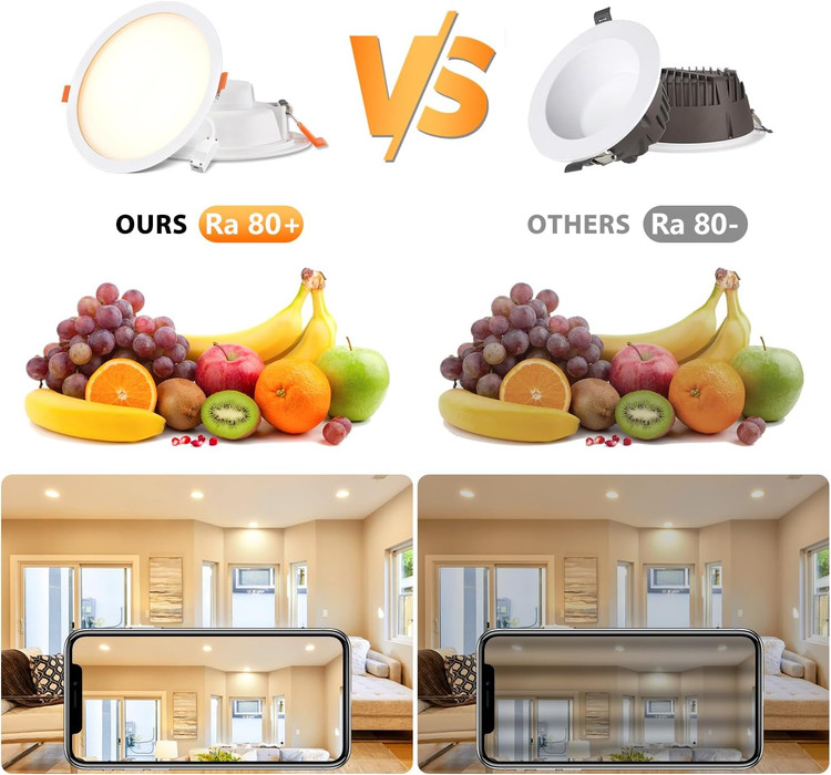 چراغ سقفی توکار LVWIT 24W