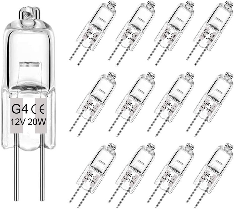 لامپ هالوژن G4 مجموعه 10 عددی