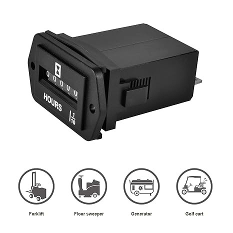ساعت شمار مکانیکی DC6V-80V مناسب برای موتورهای بنزینی و دیزلی و ژنراتورها