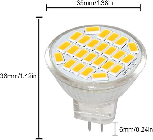 پک ۸ عددی لامپ 3.5 وات LED MR11 GU4