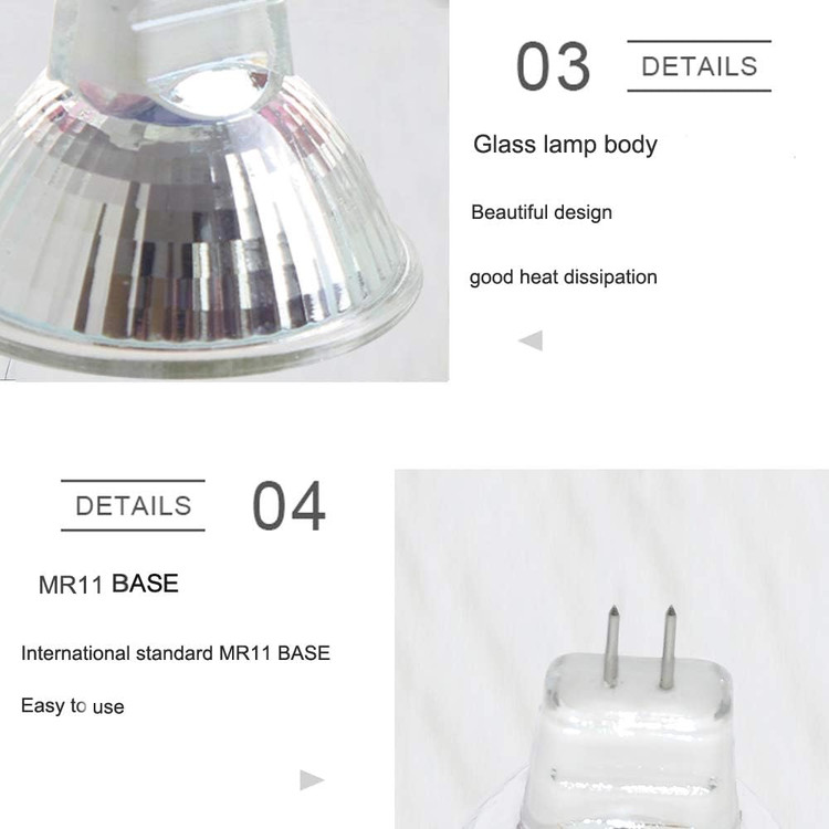 پک ۸ عددی لامپ 3.5 وات LED MR11 GU4