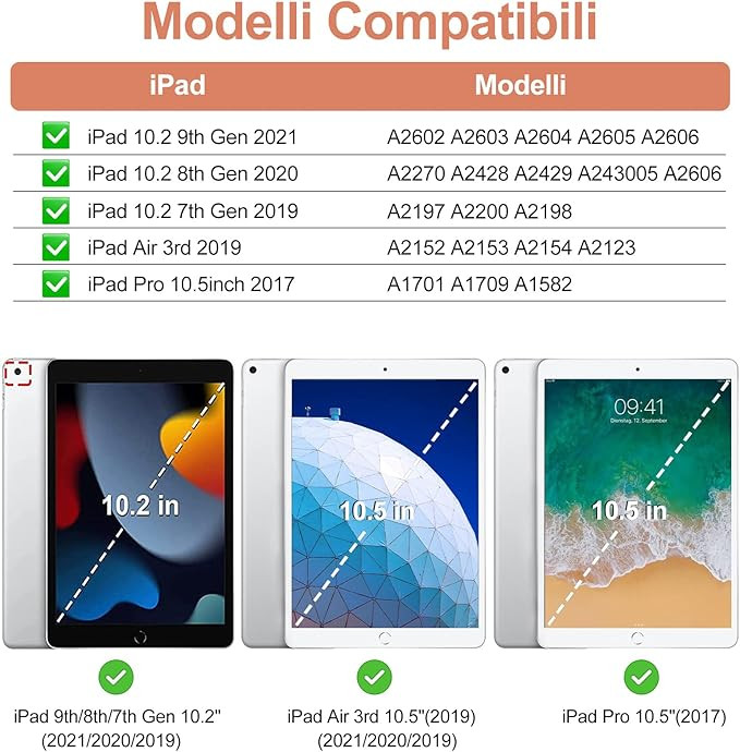 کاور مغناطیسی با کیبورد برای (iPad 10.2 (2021 2020 2019 و iPad Air 3