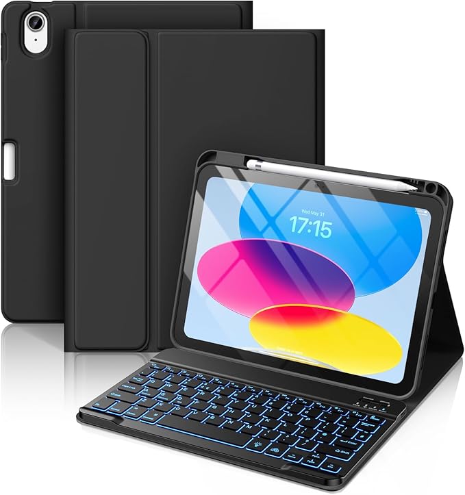 کاور Vobafe همراه با کیبورد برای iPad 10 و 11