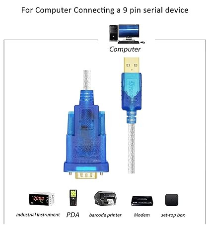 مبدل USB 2.0 به RS232 به طول 1.5 متر