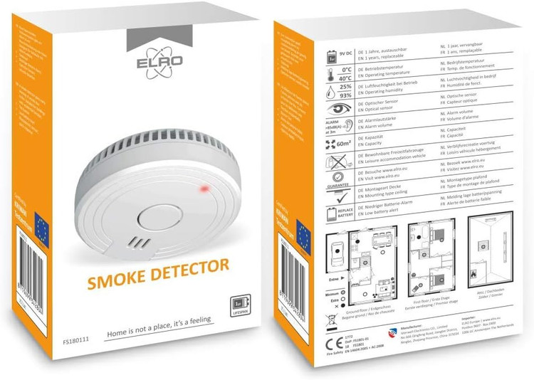 هشداردهنده آتش ELRO مدل FS1801 پک 2 عددی