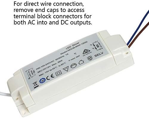 ترانسفورماتور LED ابیشن 36 وات منبع تغذیه AC240V به DC12V برای لامپهای MR16 و MR11 و G4