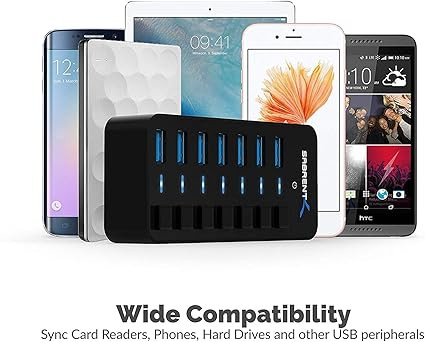 هاب USB سابرنت 7 پورت با کلیدهای قطع و وصل مجزا مدل HB_BUP7