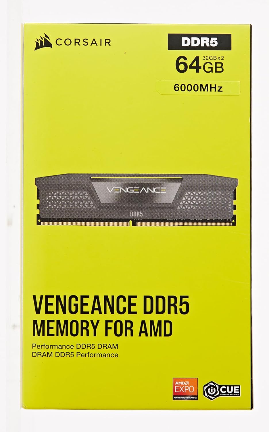 رم کورسیر DDR5 64GB (2x32GB) با فرکانس 6000MHz