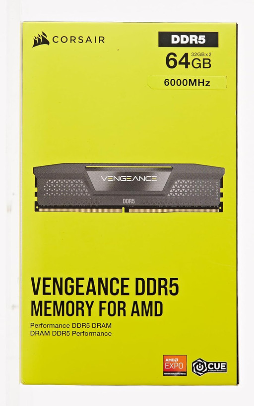 رم کورسیر DDR5 64GB (2x32GB) با فرکانس 6000MHz