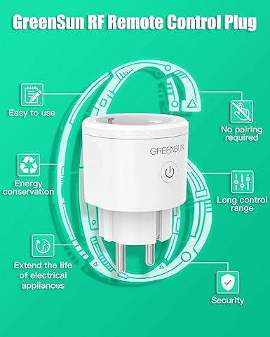 پریز هوشمند کنترل از راه دور GreenSun همراه ریموت کنترل