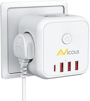 پریز و محافظ برق چندکاره Niclous با ۴ پورت USB