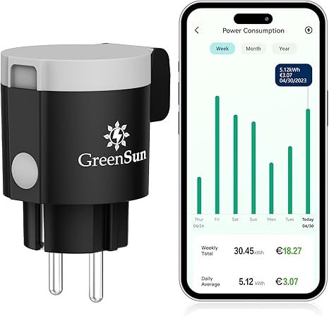 پریز هوشمند 16 آمپر GreenSun