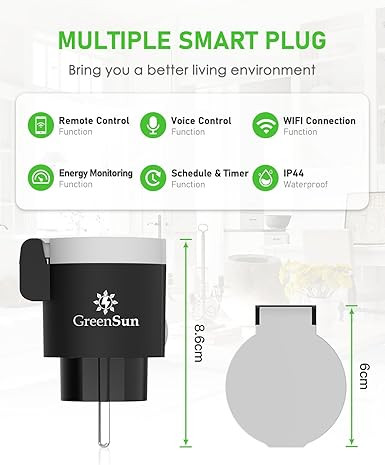 پریز هوشمند 16 آمپر GreenSun