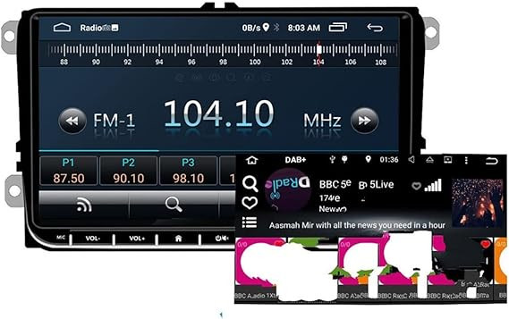 مانیتور 9اینچی خودرو مدل semaitu اندروید 12