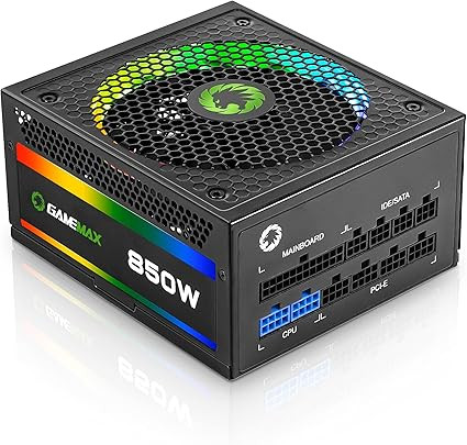 فن کیس 850 وات Gamemax با نورپردازی RGB و گواهی 80+ Gold