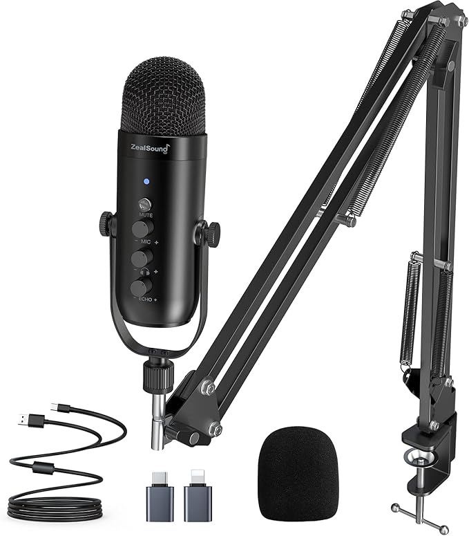 میکروفون استودیویی حرفه‌ای کاندنسر zealsound