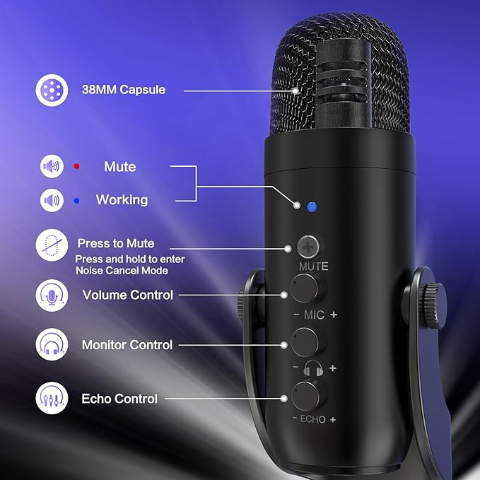 میکروفون استودیویی حرفهای کاندنسر zealsound