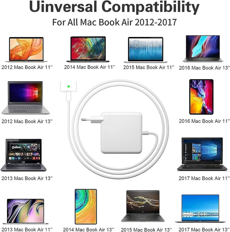 آداپتور مک بوک magsafe 2 مدل Netzadapter PA-85W اورجینال