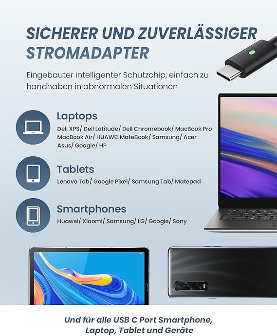 آداپتور ۱۳۰ وات USB-C شارژ سریع برای لپتاپهای سری Dell