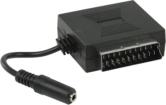مبدل SCART نر به مادگی KnnX 28056 با خروجی صوتی 3.5 میلی‌متری
