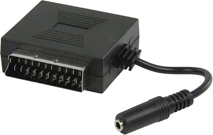 مبدل SCART نر به مادگی KnnX 28056 با خروجی صوتی 3.5 میلیمتری