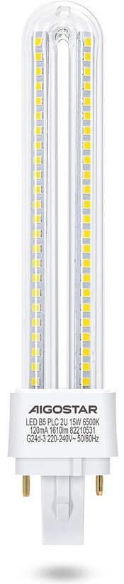 لامپ LED قلمی Aigostar مدل PLC 2U 12W