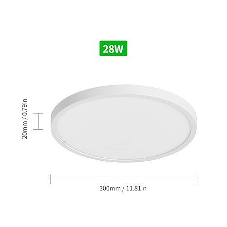 چراغ سقفی LED توکار مدل گرد توان ۲۸ وات