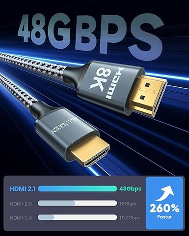 کابل HDMI 8K برند ARISKEEN با طول 12 متری