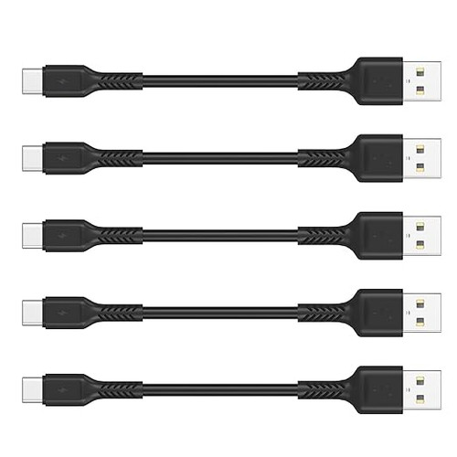 کابل USB-C فست شارژ 10 سانتیمتری بسته 5 عددی