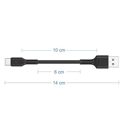 کابل USB-C فست شارژ 10 سانتیمتری بسته 5 عددی