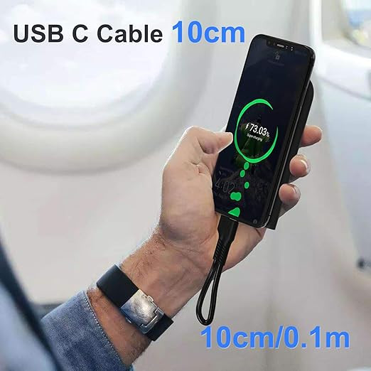 کابل USB-C فست شارژ 10 سانتیمتری بسته 5 عددی