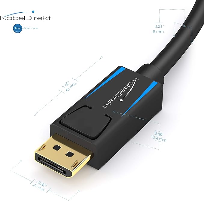 کابل DisplayPort برند کابل دایرکت پشتیبانی از رزولوشن 4K و 8K