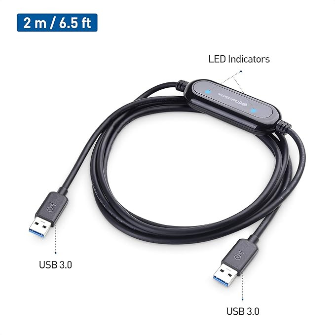 کابل انتقال داده USB 3.0 برند کابل مترز PC به PC