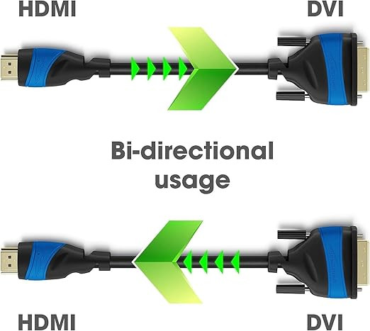 کابل نیم متری HDMI به DVI
