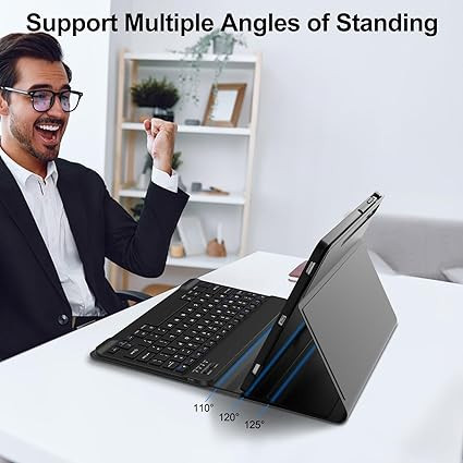 کاورمحافظ با کیبورد وایرلس و جای قلم برای سامسونگ Galaxy Tab S9 / S9 FE (10.9inch)