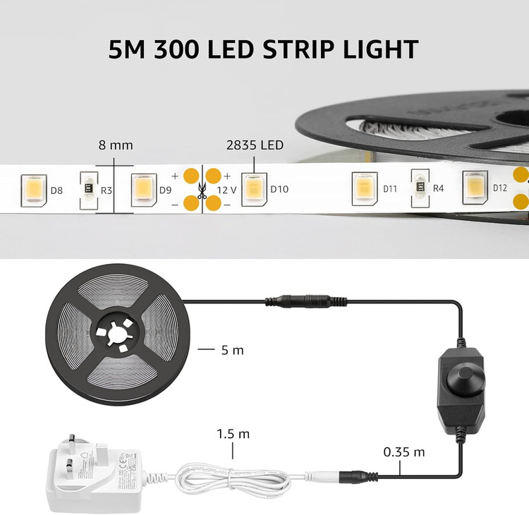 نوار LED متر 5 هوشمند Lepro