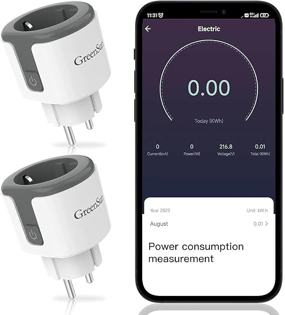 پریز هوشمند GreenSun با مانیتور مصرف انرژی