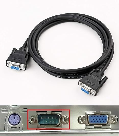 کابل RS232 دو سر مادگی 9 پین مستقیم DTech