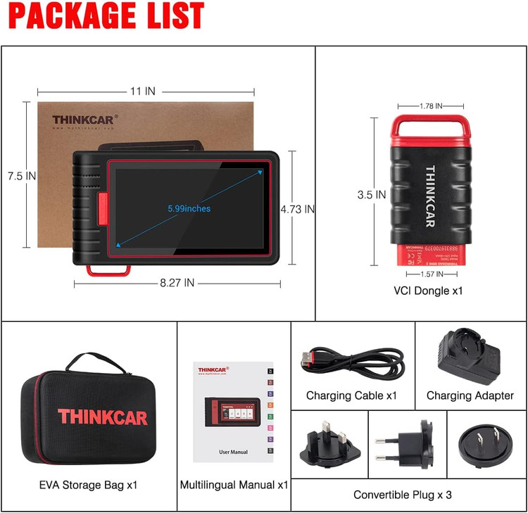 اسکنر دیاگ حرفه ای Thinkscan Max2 مدل TK909