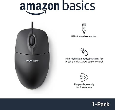 ماوس سیمی Amazon Basics