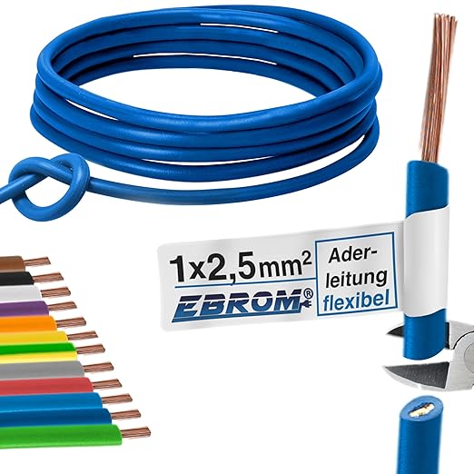 سیم مفتولی انعطاف پذیر H07V-K با روکش PVC