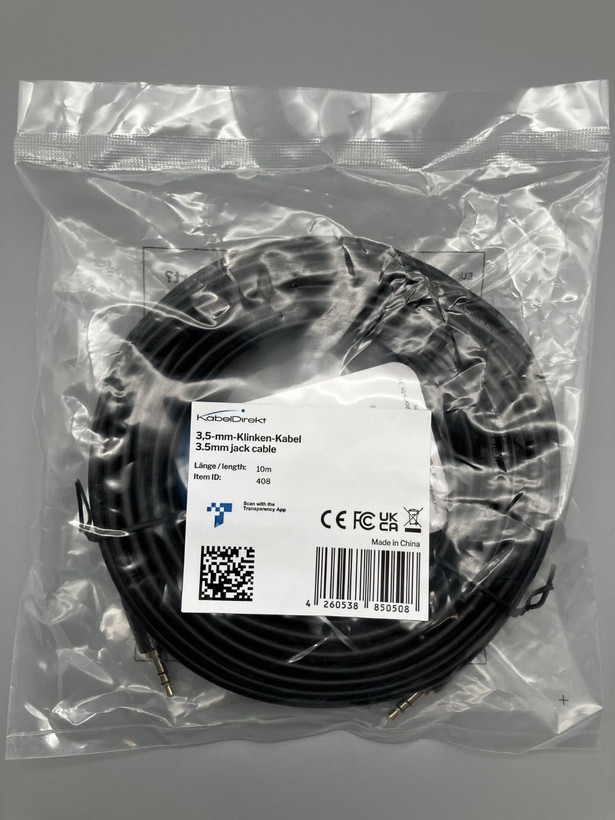 کابل صوتی KabelDirekt 3.5mm طول 10 متر