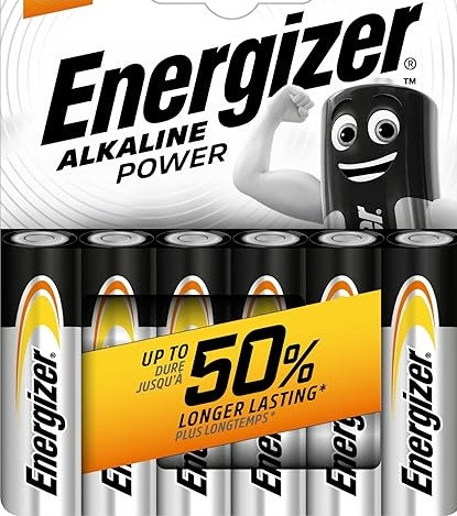 باتری آلکالاین Energizer مدل LR6 سایز AA بسته 8 عددی