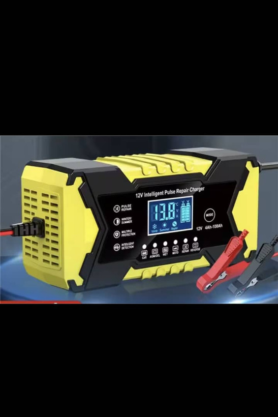 شارژر باتری هوشمند 12 ولت 6 آمپر مدل 12V6A (4Ah-100Ah)