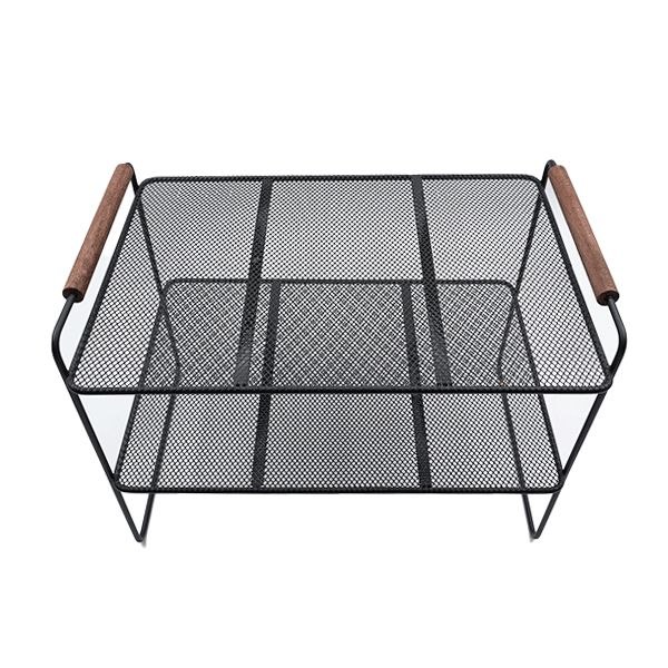 شلف داخل کابینت سناتور 2 طبقه دسته چوبی