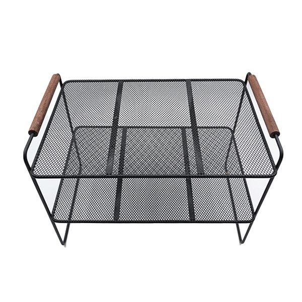 شلف داخل کابینت سناتور 2 طبقه دسته چوبی