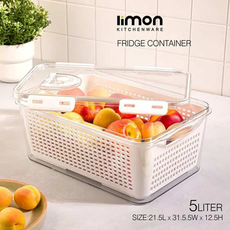 باکس تو یخچالی 5 لیتری مدل تاریخ دار لیمون limon