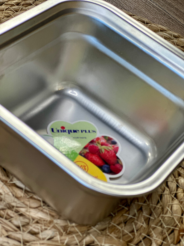 لگن چهار گوش استیل سایز کوچک